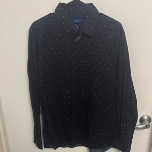 Apt. 9 Men's Black Button Down Shirt